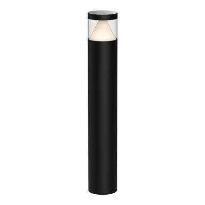 Hanover Black Integrated LED Metal Bollard Light