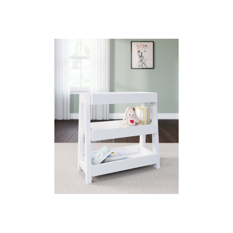 Table d'appoint Checketts, Blanc / Blanc