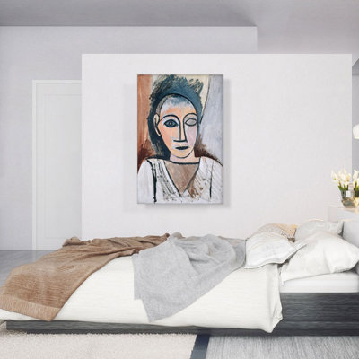 Reproduction d'art sur toile tendue, "Boustillé d'homme 1907" par Pablo Picasso