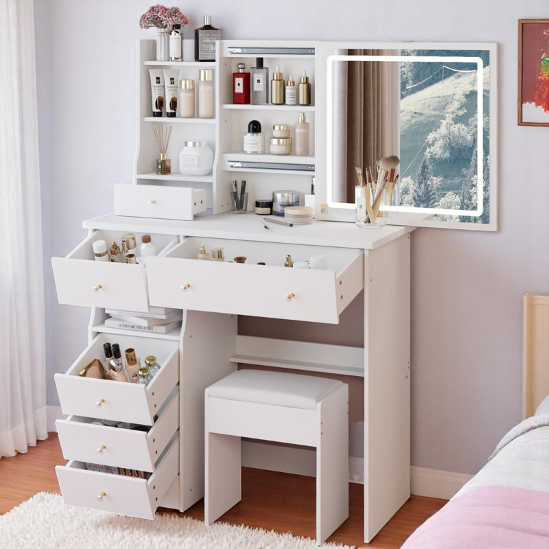 Makeup Vanity, White