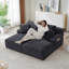 Canapé modulaire Cloud, méridienne en L avec méridienne en R avec assise profonde et canapé confortable à 2 places pour un salon moderne,-1168996622