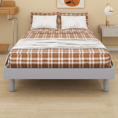 Stylish Floating Bed Frame, Modern Minimalist Bedroom Bed