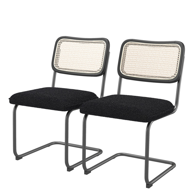 Chaise de travail en velours Annariitta