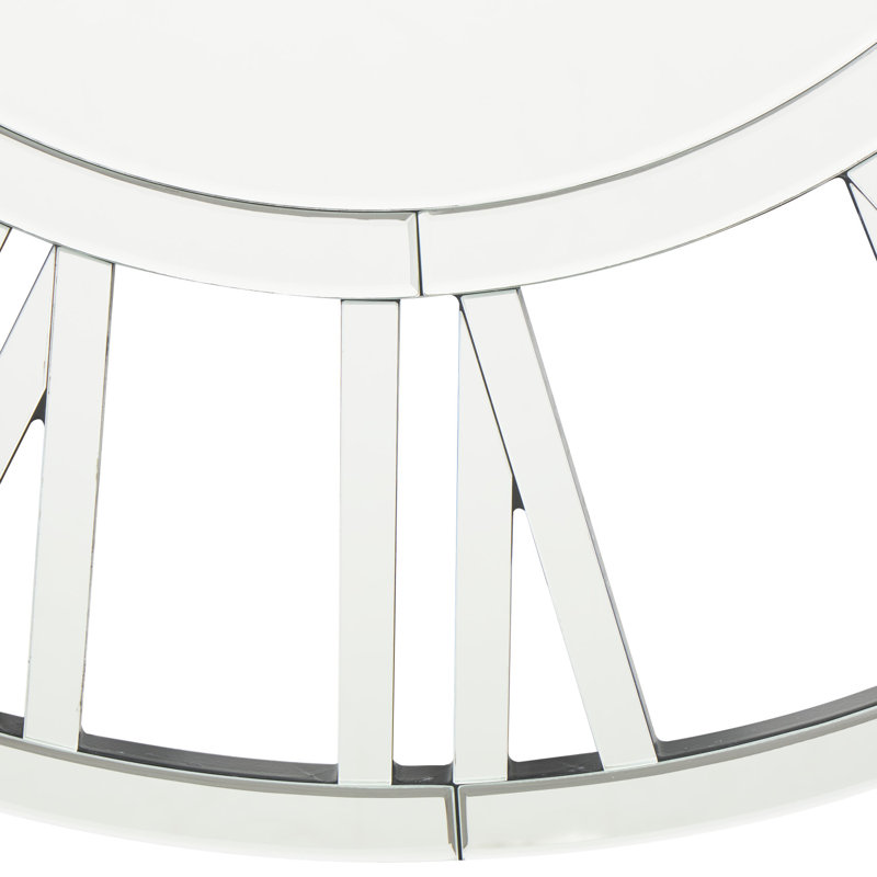 Horloge murale en acier inoxydable Bhavana, Argenté