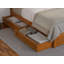Lit plateforme en bois massif avec pied de lit et tiroirs sous le lit Asparas-1467271239-1420412594