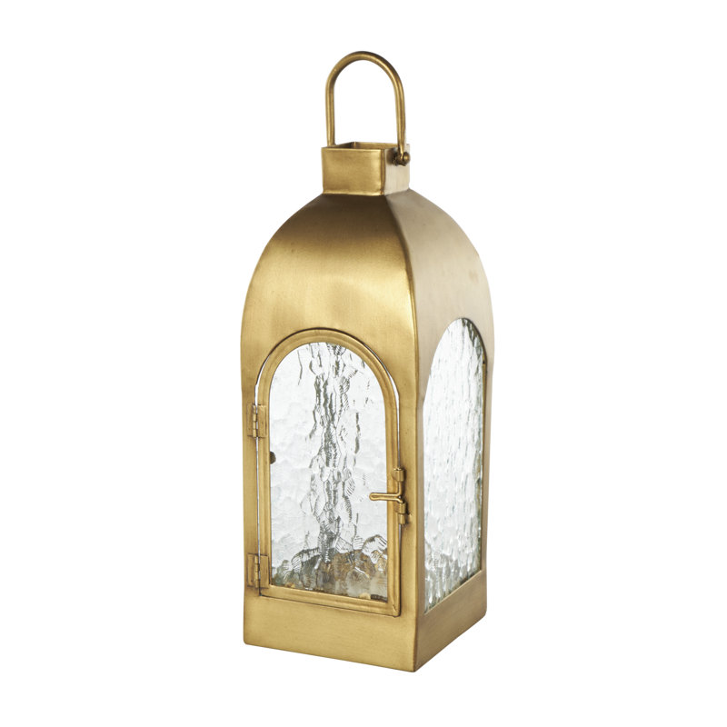 Lanterne bougie en métal pour l'intérieur