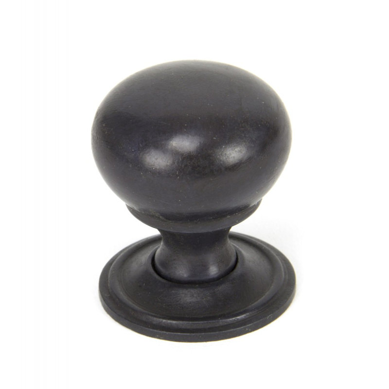 Oval Mushroom Knob, Aged Bronze, 3.2cm