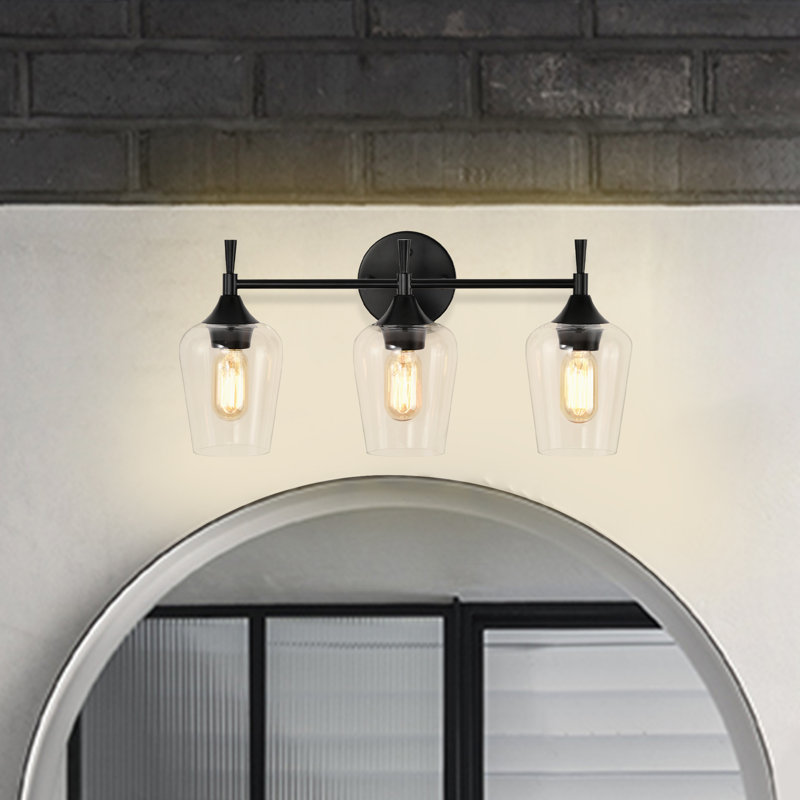 Enmanuel 3 - Light Dimmable Vanity Light, Matte Black