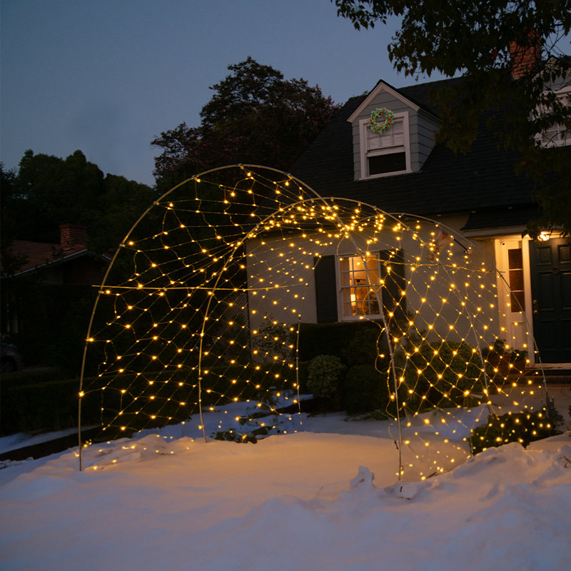 Tunnel de Noël avec 3 arches DEL