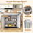 Clemmie 44 " W Kitchen Island-467420410