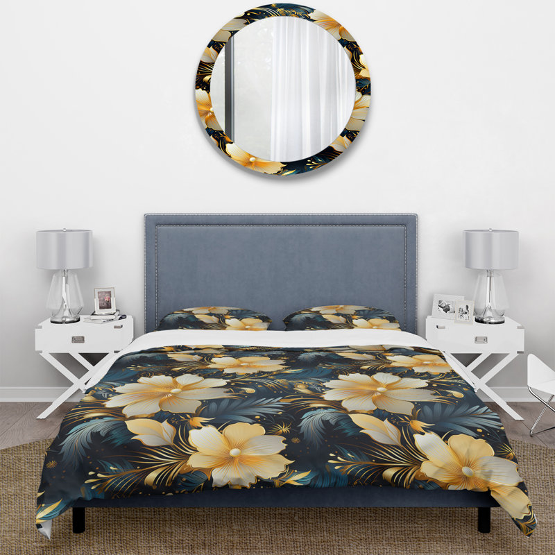 Literie Celestial Tropics, Housse de couette pour très grand lit et 2 très