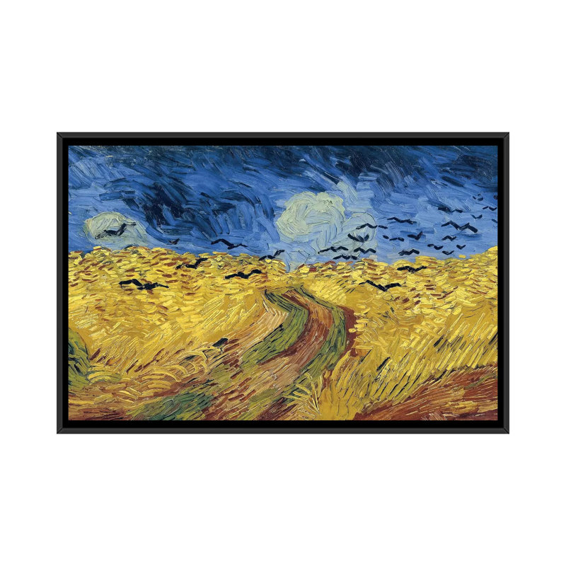 «Wheatfield With Crows», 1890 par Vincent Van Gogh - Impression sur toile tendue sur châssis, H 18 po x l 26 po x P 1,5 po