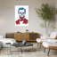 Affiche murale patriotique contemporaine représentant le crâne de Lincoln-1546537364