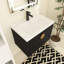 Ensemble de meuble-lavabo simple 27,8 po avec plateau en céramique Ethleen-1481139236
