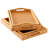 1pc Rectangular Bamboo Tableware Tray With Handles,dining Plate,tea Plate,15*9.8*2in