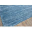 Rectangle Plush Solid Color Hand-Knotted Wool Area Rug in Light Blue-1779487325