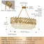Lustre en cristal réglable à 8 lumières, finition cuivre - 3 couleurs interchangeables, hauteur de 15,3 po à 52 po, compatible avec les plafonds inclinés