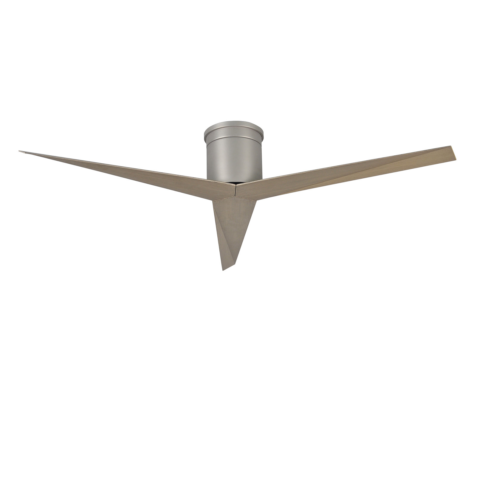 56'' 3 Blade Ceiling Fan, Gray Ash Tone, Brushed Nickel
