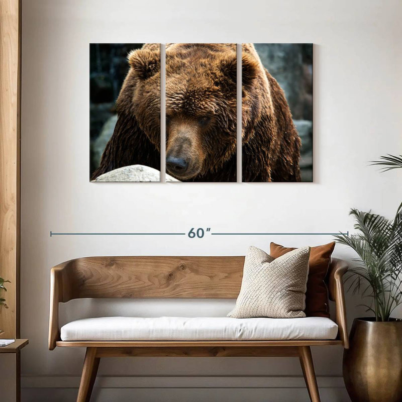 Brampt Kamchatka Brown Bear, 28" H x 45" W
