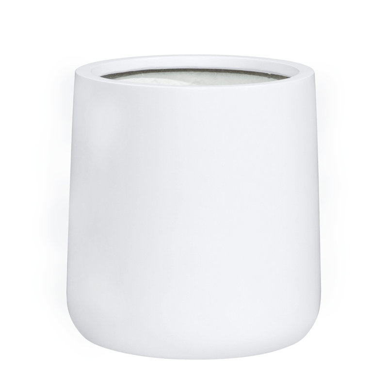 Winebrenner Handmade Pot Planter, 15.3" H x 15" W x 15" D, White