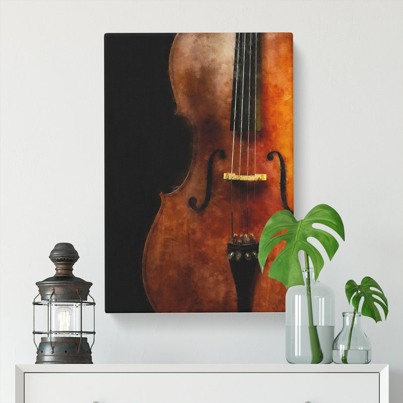 Cello - Wrapped Canvas, 50cm H x 35cm W x 3cm D