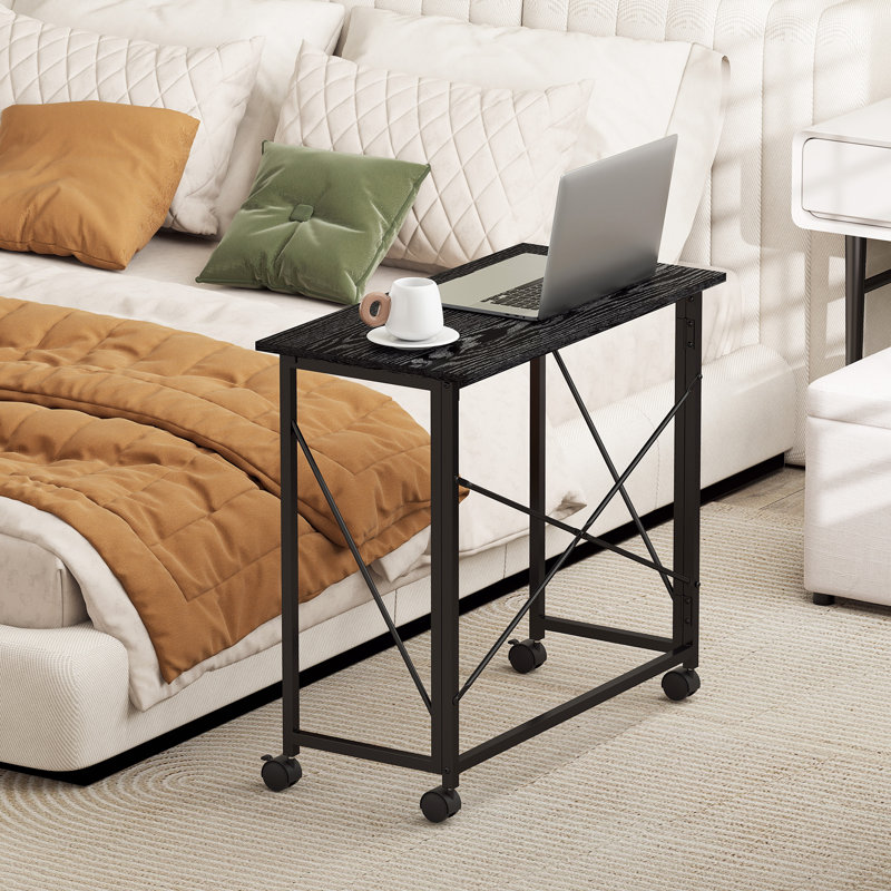 80Cm W Rectangular Writing Desk, Black/Black