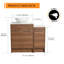 Meuble-lavabo simple avec plateau Bodo 35,44