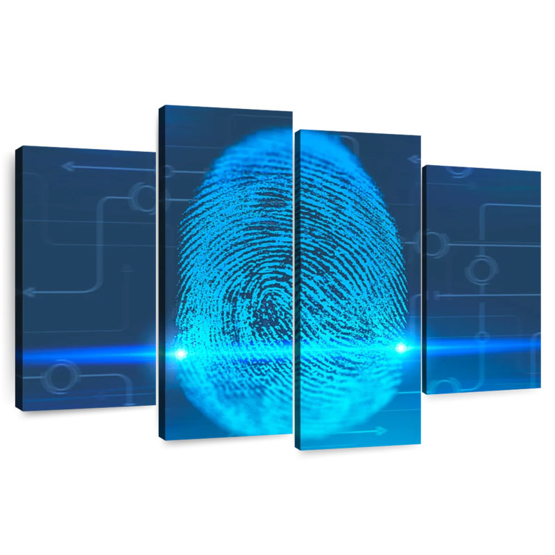 Keiri Digital Fingerprint, 54'' H x 84'' W