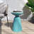 Outdoor Metal End Table -Large-348669481