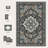 9'X12' Washable Area Rug with Rubber Backing Green-122568109-118105525
