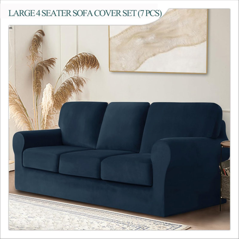Blended Fabric Slipcover, Blue