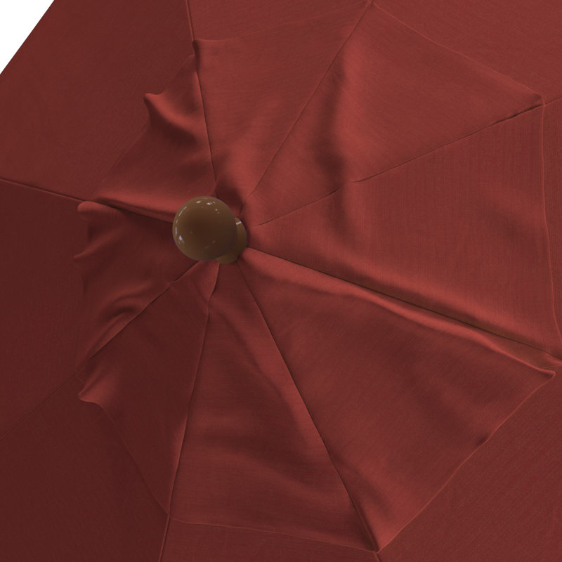 Parasol de patio en bois 11 pi, Rouge
