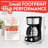 Gourmia 5 Cup Coffee Maker with One-Touch Brew, Pause and Serve, Keep Warm Function, Black