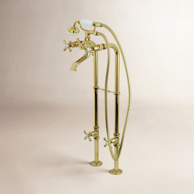 Kingston Freestanding Tub Faucet with Supply Line