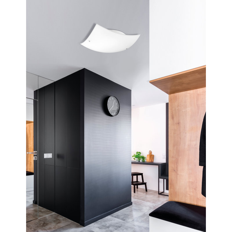Quale Glass Flush Mount