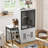 Double Cat Litter Box Enclosure with Ladder & Doors, Multi-Cat House with Storage Space and Hammock-663370176