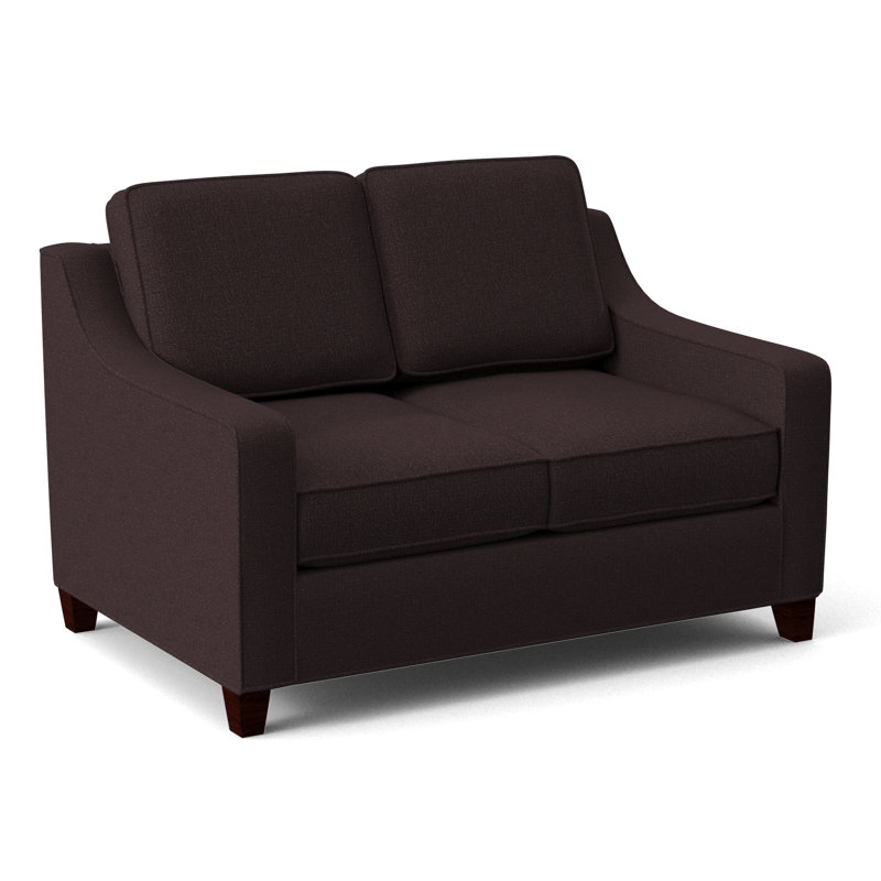Clark 54" Square Arm Sofa Bed, Antic Lagoon, Empire Mahogany