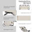 Chaise longue pliante pour l'extérieur, chaise de bronzage 2-en-1 avec coussin et poche, chaise de piscine réglable pour plage, patio, pelouse, terrasse