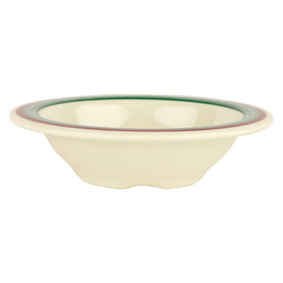 GET B-454-PO Melamine Narrow Rim Fruit / Dessert Bowl, 4.5 Ounce, Portofino (Set of 12)