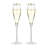 Belmont Gold-Rimmed Crystal Champagne Flutes