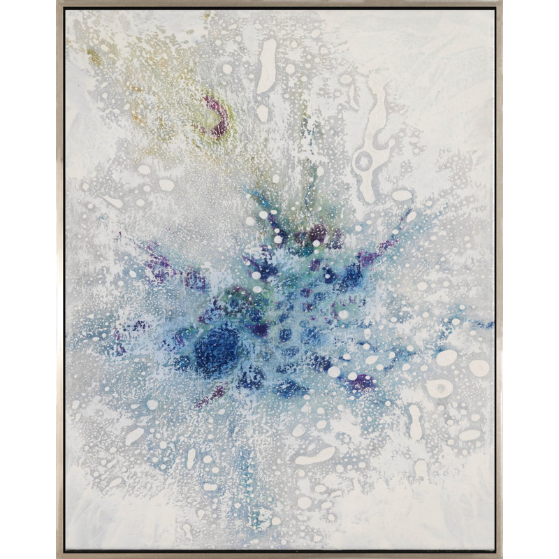 Intérieur de la bulle - peinture à cadre flottant sur toile