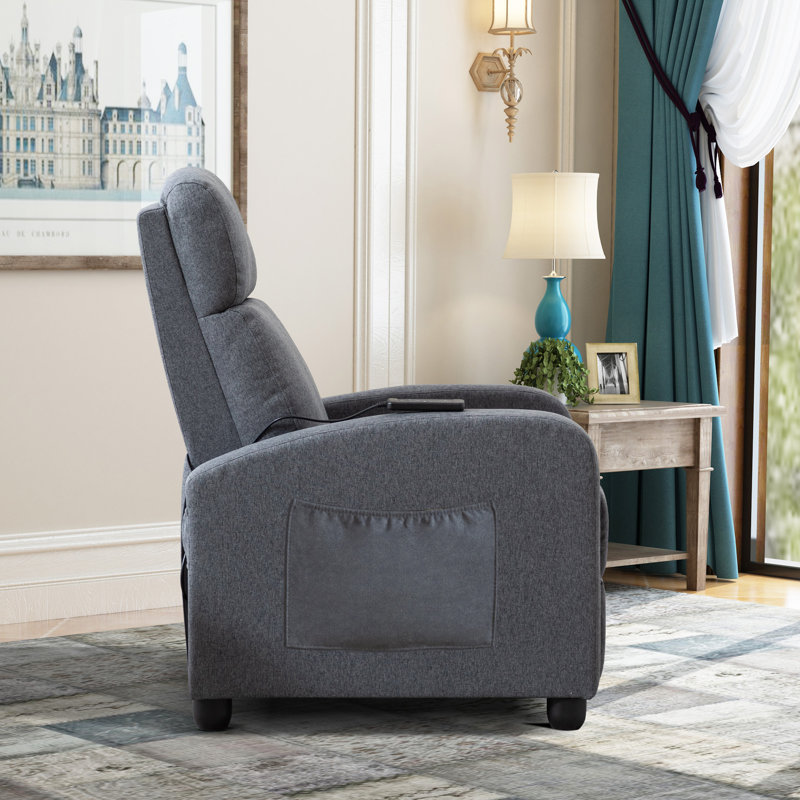 Fauteuil individuel de cinéma maison moderne à massage doux de 65 cm de large avec télécommande