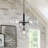 4-Light Modern Sputnik Sphere Clear Glass Bubble Chandelier-1426746404