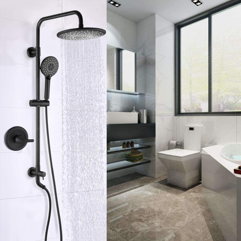 Système de douche complet avec valve brute