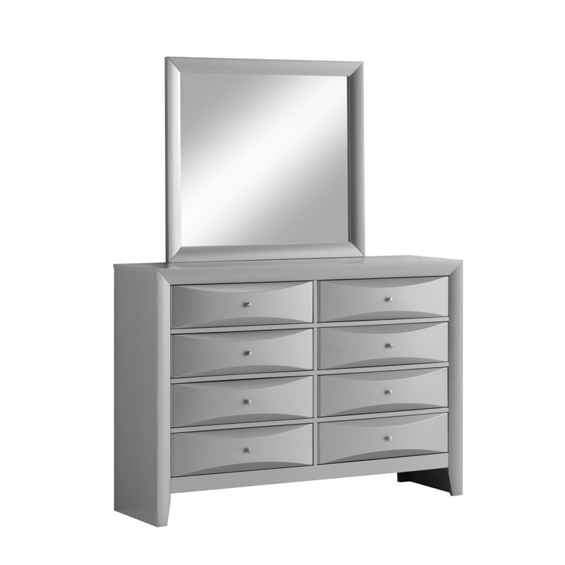 Lyons 59'' W 8 - Drawer Dresser, Silver