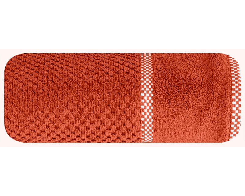 Liebhilde Midweight Jacquard Bath Towel, Orange