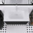 30" Soft Black & Walnut Wall Mounted Bathroom Vanity With Ceramic Sink