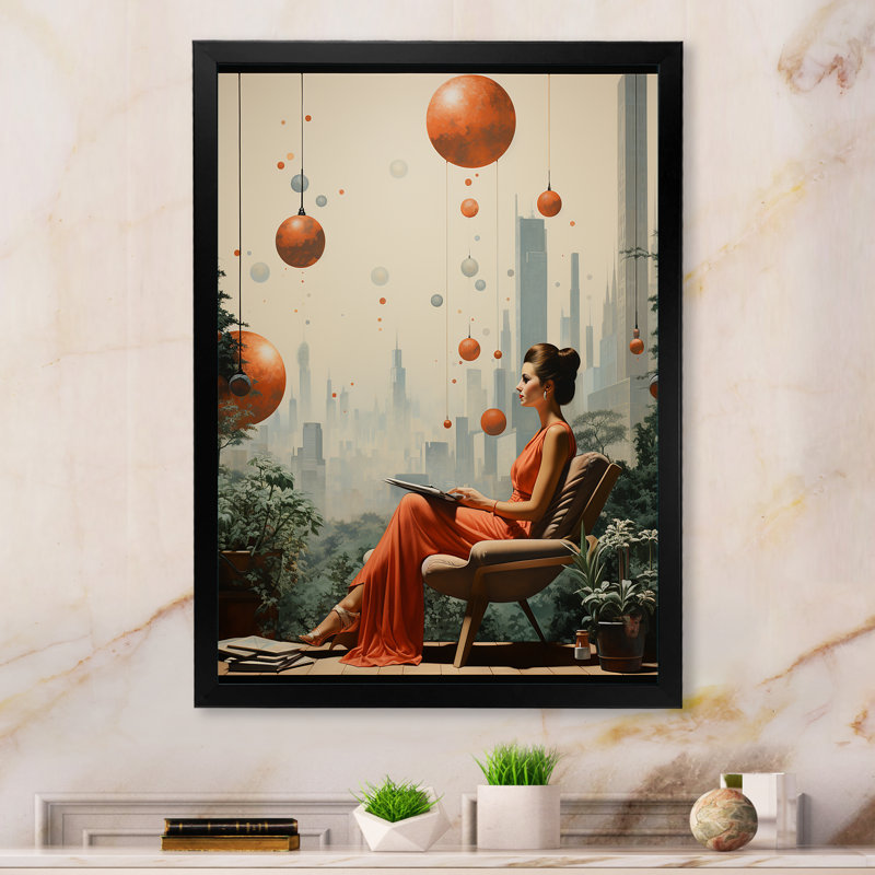 Mill Wind Majestic Retreat II sur toile, Cadre photo noir, H 32 po x l 24 po x P 1 po