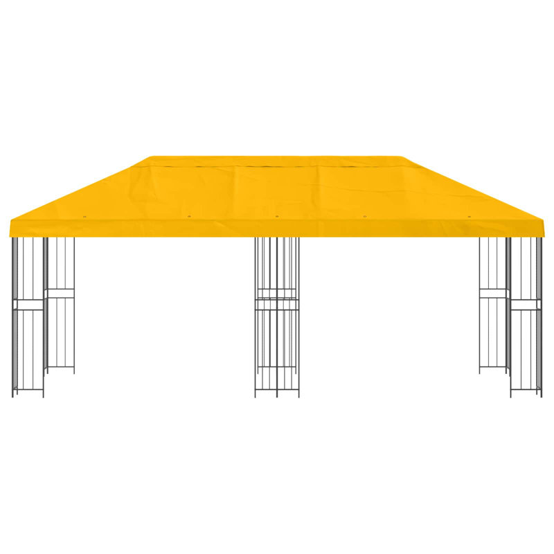 Vidaxl Gazebo Polyester And Steel, Yellow
