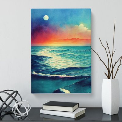 Watercolour Seascape Vol.1 - Wrapped Canvas